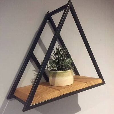Industrial Geometric Shelf - Thermo Pine - Triangular