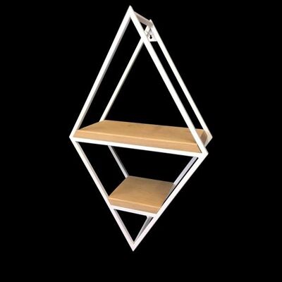 Industrial Geometric Shelf | European Oak - Diamond