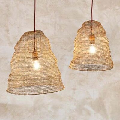 Jatani Wire Lampshade - Antique Brass