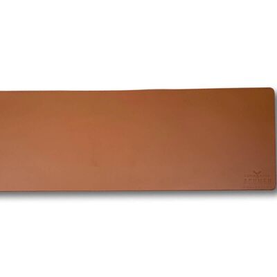 Leather Desk Mat - Tan - 80x30cm