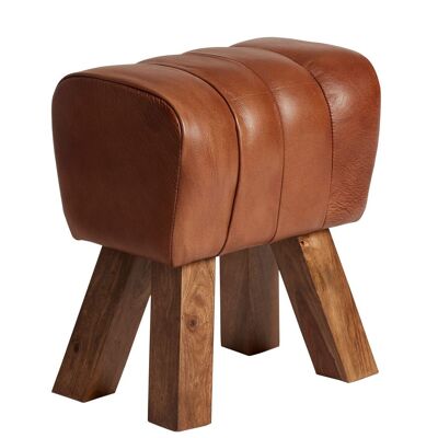 Lima Mini Gym Bench - Rose Brown Buffalo Leather