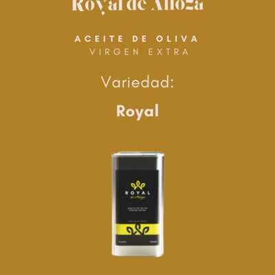 ACEITE DE OLIVA VIRGEN EXTRA (AOVE) VARIEDAD: ROYAL, LATA 750ML