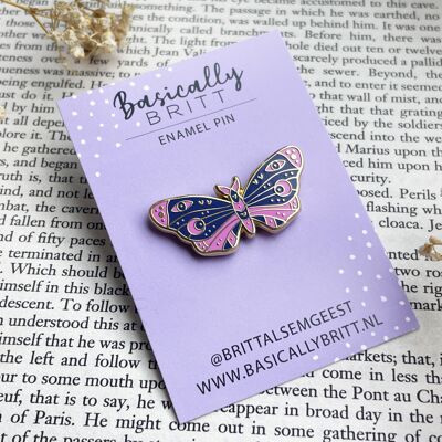 Purple Butterfly Hard Enamel Pin