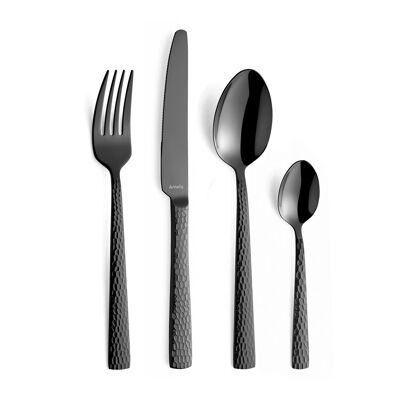 Felicity Matte Black - 24-piece cutlery set - AMEFA