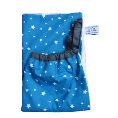 Elastisches Handtuch für Erwachsene Mini blaue Sterne