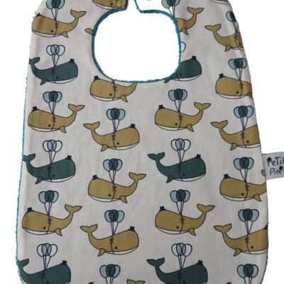 Whale Balloon Bib