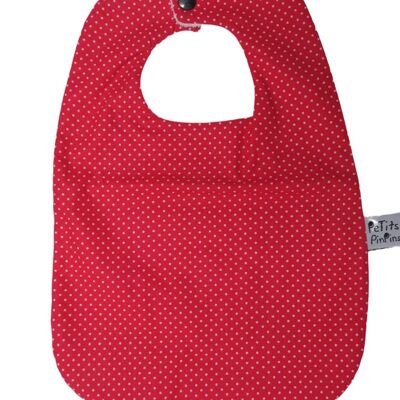 Red Plumetis Bib