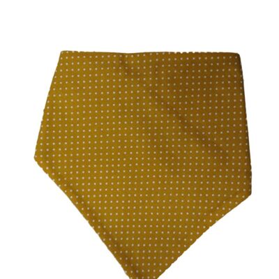 Mustard Plumetis Bandana Bib