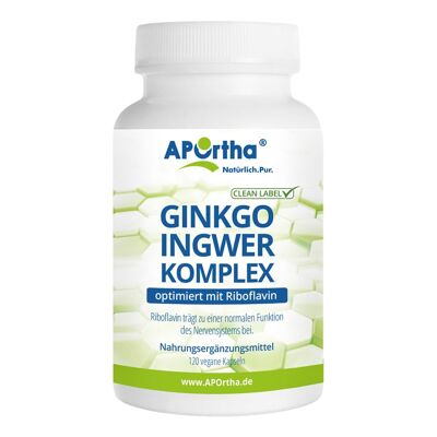 Ginkgo-Ingwer-Komplex - 120 vegane Kapseln