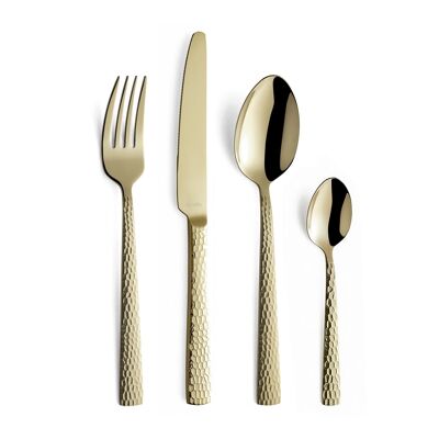 Felicity Champagne Mat - 24-piece cutlery set - AMEFA