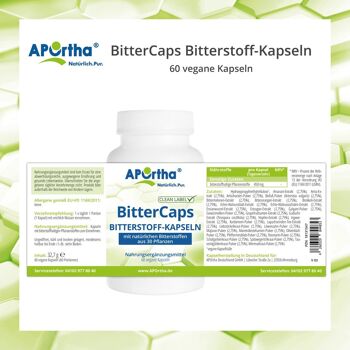 BitterCaps Capsules amères - 60 capsules végétaliennes 4