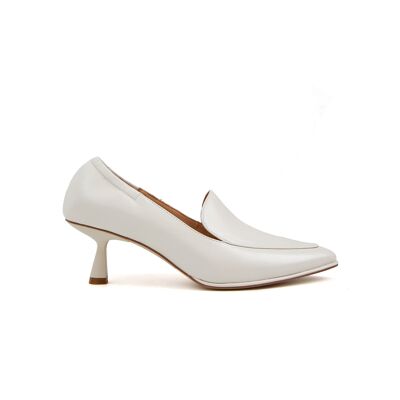 Crystal Heeled Pump Soft Counter-Ivory