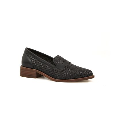 Patricia Woven Loafer-Black