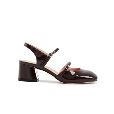 Camilla Heeled Sandal Mary Jane - Espresso