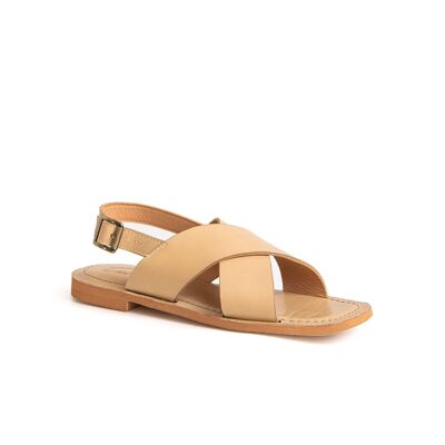 Samantha Flat Sandal Birch