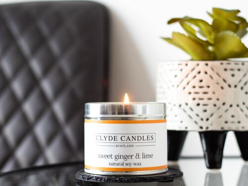 Sweet Ginger & Lime Candle Tin