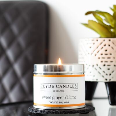 Sweet Ginger & Lime Candle Tin