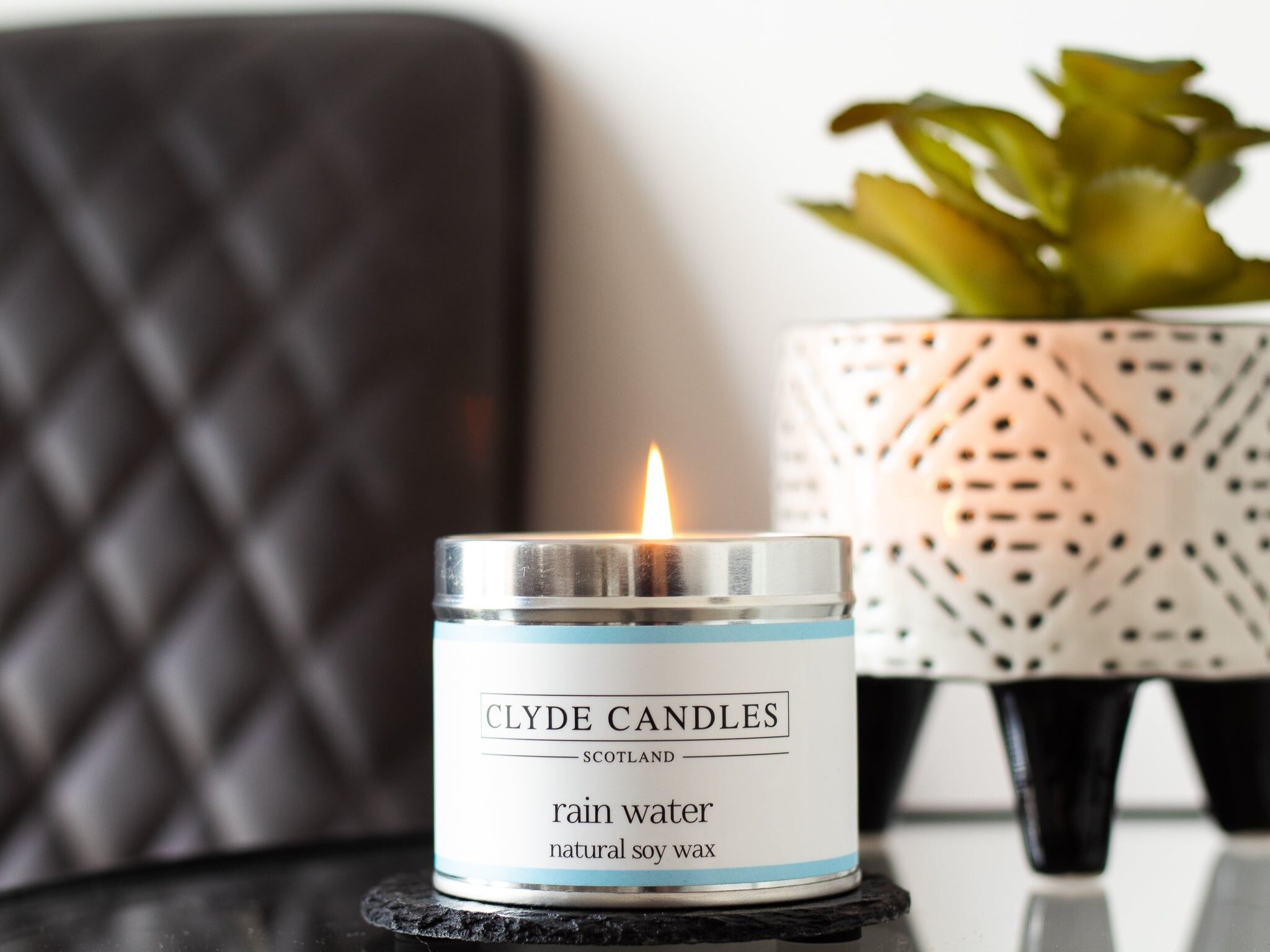 Rain Water Candle Tin