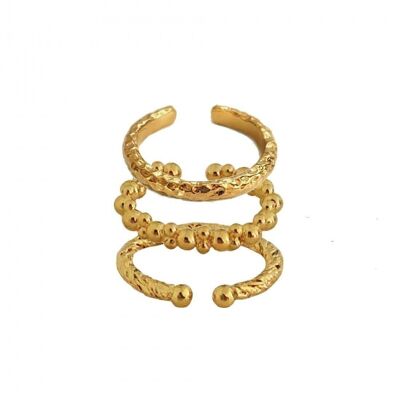 Trio-gold rings
