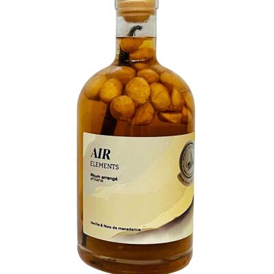 Elementi della gamma di rum biologici: ARIA, noce di macadamia; Vaniglia - 70cl