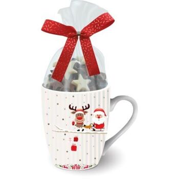 MUG NOËL ASSORTI GARNI CHOCOLATS - Carton de 6 mugs 2