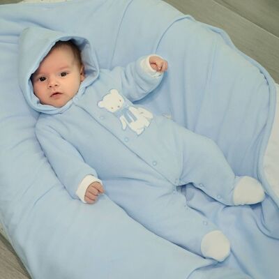 15539 - Organic padded babygrow - AW 22/23