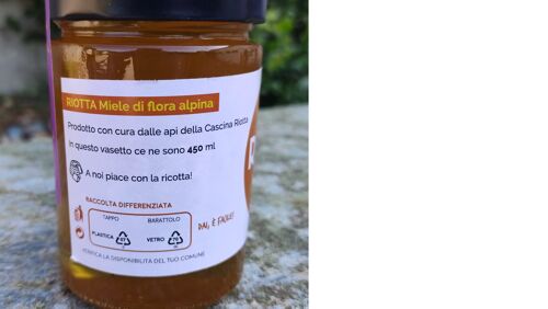 Miele di flora alpina grande - 450 gr