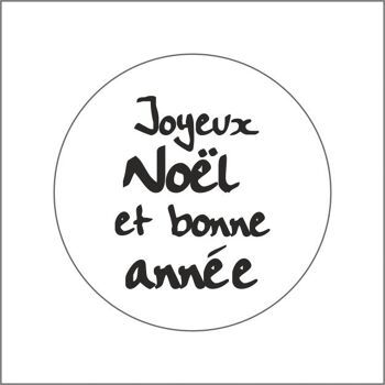 Joyeux Noël et bonne année – Étiquette de vœux – 500 pièces