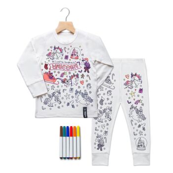 Pyjama à colorier Yule-Icorne 10