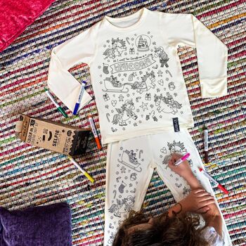 Pyjama à colorier Yule-Icorne 14