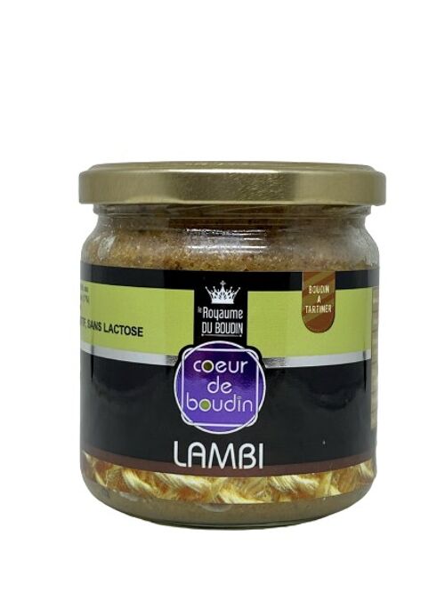 Coeur de boudin lambi (boudins à tartiner) 325g ROYAUME DU BOUDIN x6