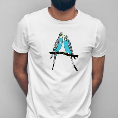 Budgies White T-Shirt Unisex