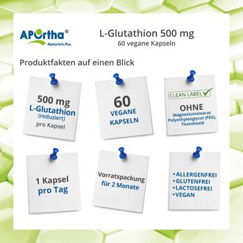 L-Glutathion 500 mg - 60 Capsules Végétaliennes 2