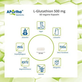 L-Glutathion 500 mg - 60 Capsules Végétaliennes 3