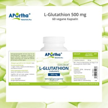 L-Glutathion 500 mg - 60 Capsules Végétaliennes 4