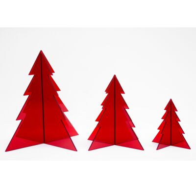 Árbol de Navidad - Mediano Rojo