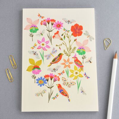 Birds, Bees & Butterflies Perfect Bound Notebook Gift
