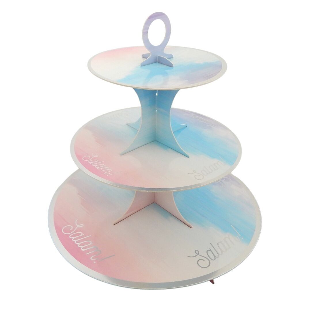 Alzata per cupcake Salam - Pastello e iridescente