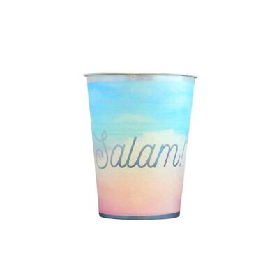 Copas de fiesta Salam (paquete de 10) - Pastel e iridiscente