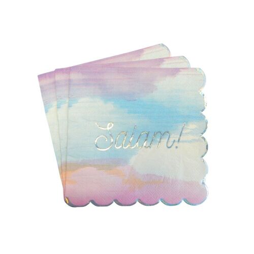 Salam Party Napkins (20pk) - Pastel & Iridescent