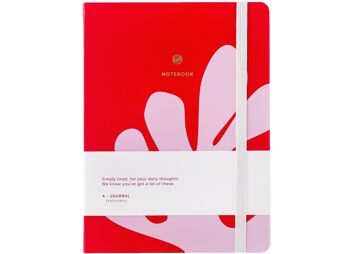 Carnet A-Journal - Arty - Rose Rouge 1