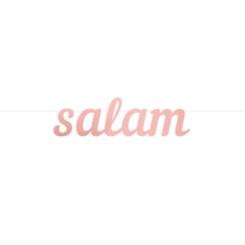 Salam Letter Banner
