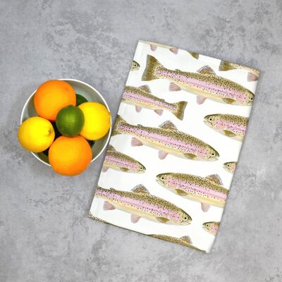 Rainbow Trout Tea Towel - British Made