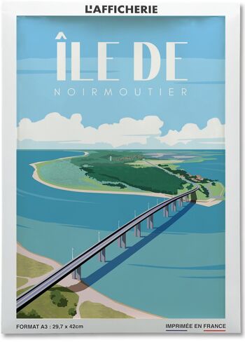 Affiche illustration de l'Île de Noirmoutier 2