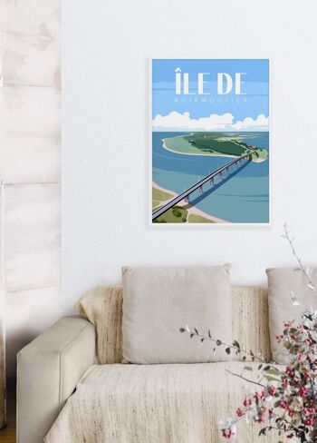 Affiche illustration de l'Île de Noirmoutier 4