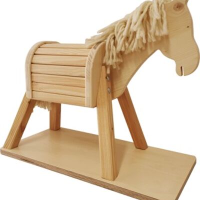 Kleines Reitpferd "Pauline" - wooden toy für Baby Reiter und Pferde Liebhaber ab 1 Jahr