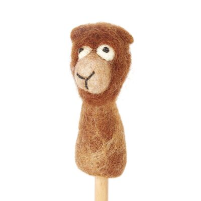 marioneta de dedo alpaca