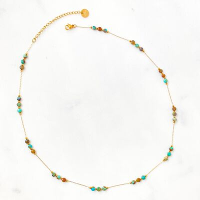 Necklace 3 in 1 turquoise Aztec