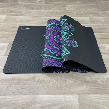 Tapis de yoga Mandala Violet 3