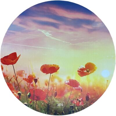 Yoga mat Poppy Field